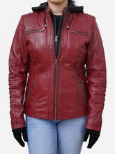 Load image into Gallery viewer, Real Brown Leather Jacket For Women
